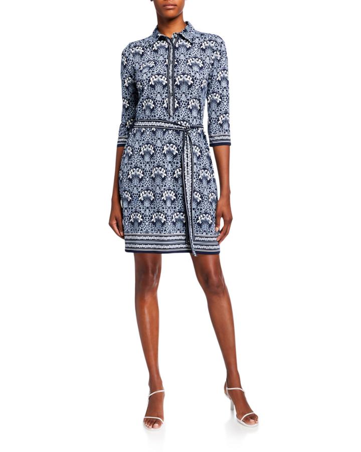Button Front Collar Dress