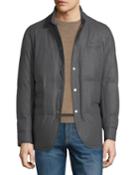 Men's Snap-front Quilted Jacket