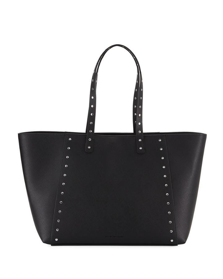 Ansley Studded Shoulder Tote Bag