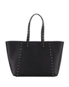 Ansley Studded Shoulder Tote Bag
