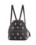 Zaino Mini Floral-embroidered Backpack