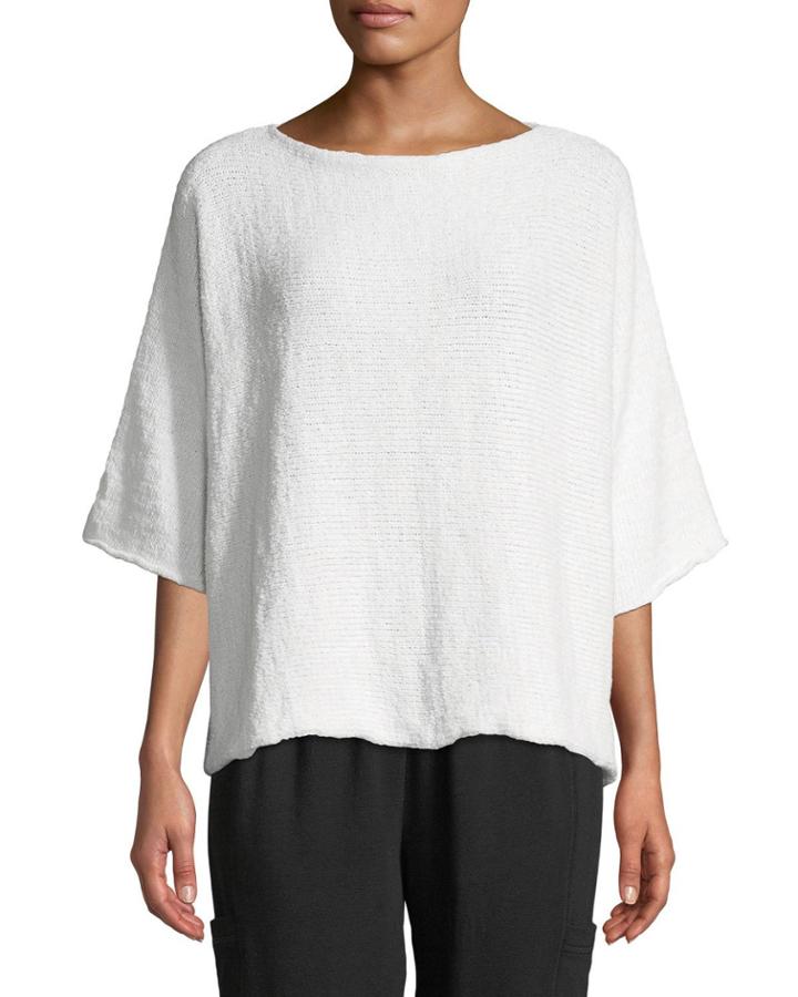 Half-sleeve Sideways Knit