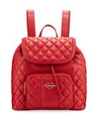 Borsa Quilted Faux-leather Backpack Bag