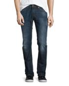 Thavar L32 Faded Slim-fit Jeans, Blue