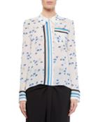 Eugene Dandelion-print Button-front