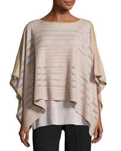 Knit Poncho-style Tunic,