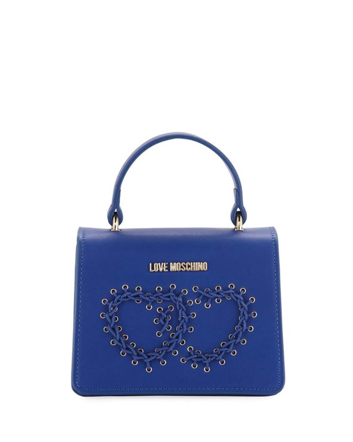 Top-handle Bag With Grommet Heart