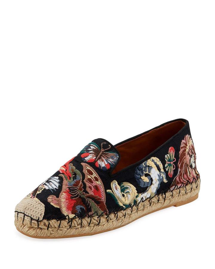 Embroidered Tapestry Espadrilles