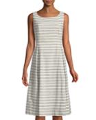 Macenna Striped A-line Dress