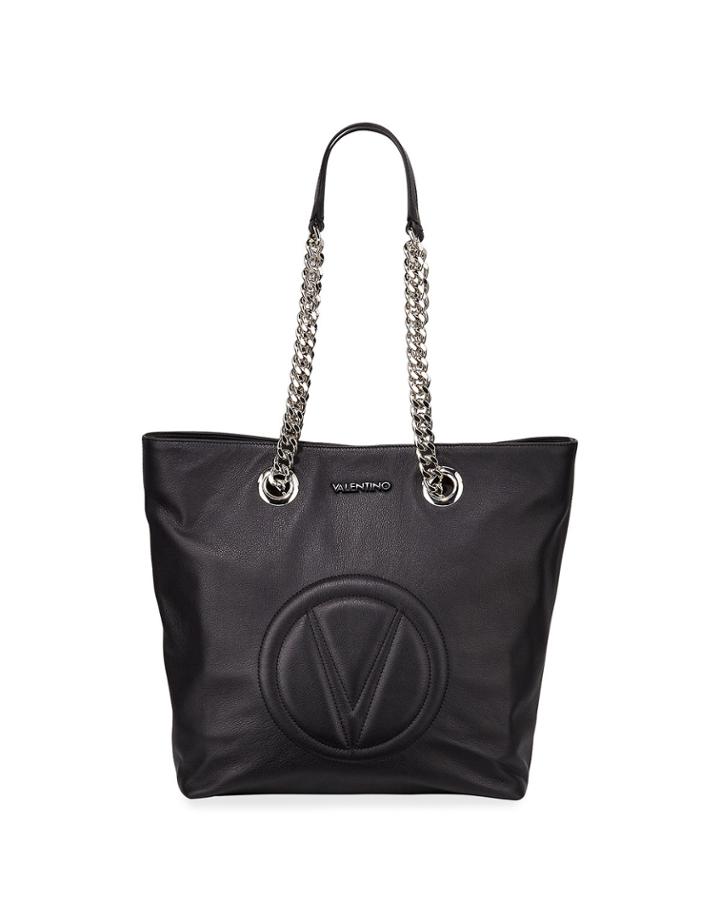Marylin Sauvage Leather Shoulder Tote Bag