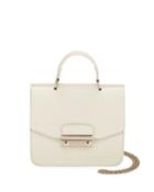 Julia Mini Saffiano Leather Top-handle Crossbody Bag