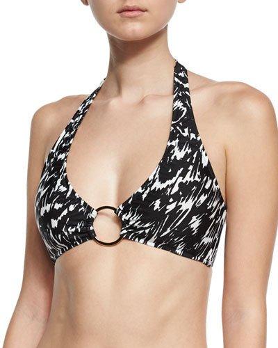Santorini Brushstroke-print Halter