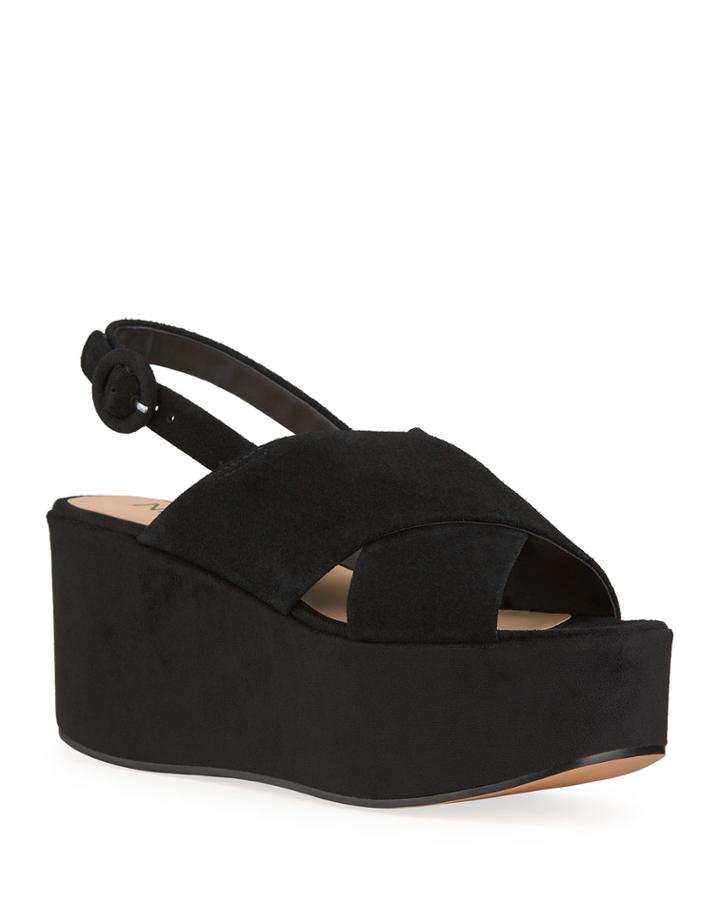 Suede Platform Espadrilles