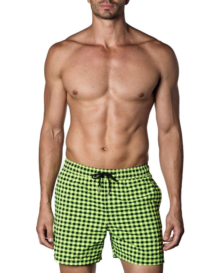 Gingham Swim Shorts,