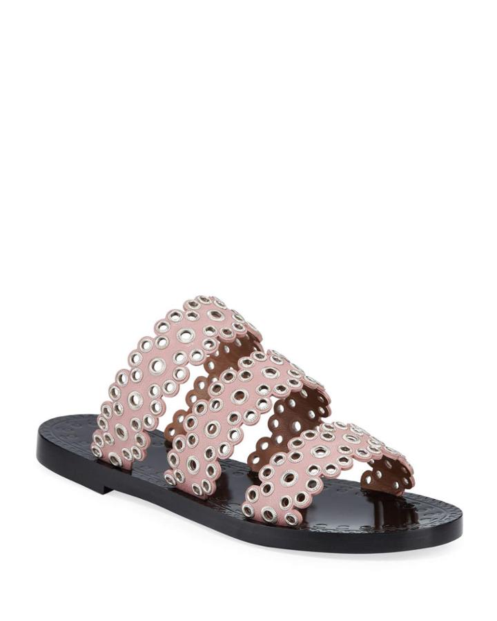 Grommet Studded Leather