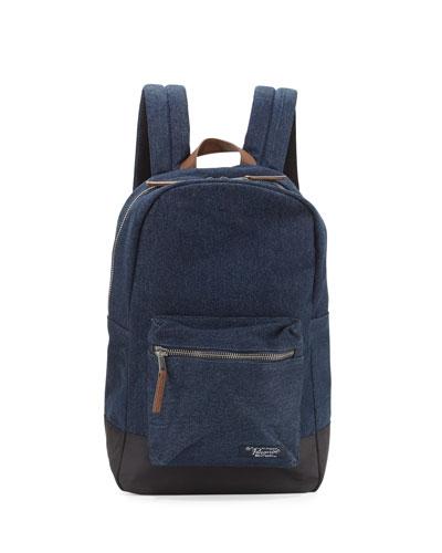Men's Denim Backpack, Dark