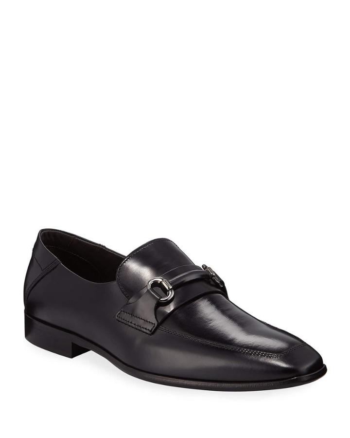 Men's Leather Bit-strap Dress