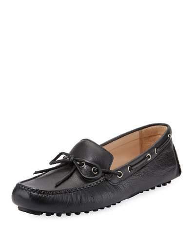 Garnet Ii Leather Moccasin, Black