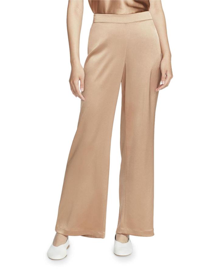 Riverside Reverie Satin Cloth Ankle Pants