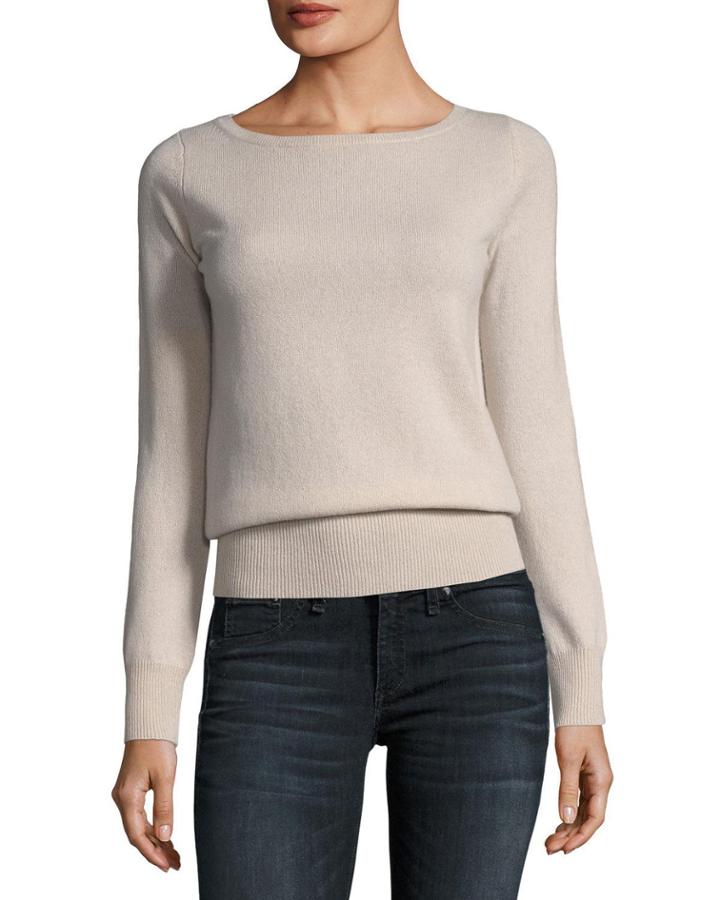Classic Cashmere Bateau-neck