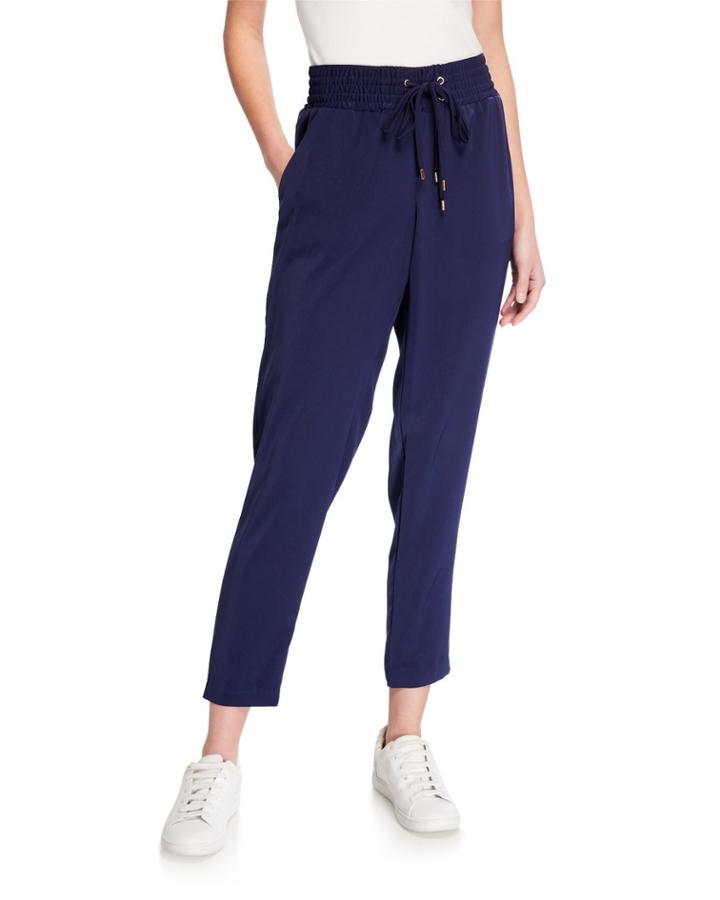 Double Tie Tapered Track Pants