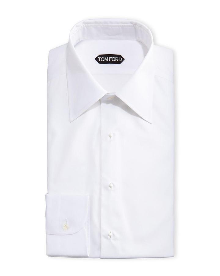 Slim-fit Poplin Plastron Evening