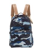 Men's Camo-print Denim Backpack Bag