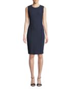 Ana Jewel-neck Sleeveless Boucle-knit