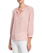 Evangeline Long-sleeve Boxy-fit Blouse