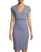 Mini Houndstooth-plaid Jacquard