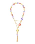 Caribbean Tassel Necklace,