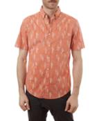 Men's Cactus Printed Short-sleeve Button-down