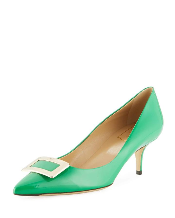 Patent Leather Pilgrim Pumps