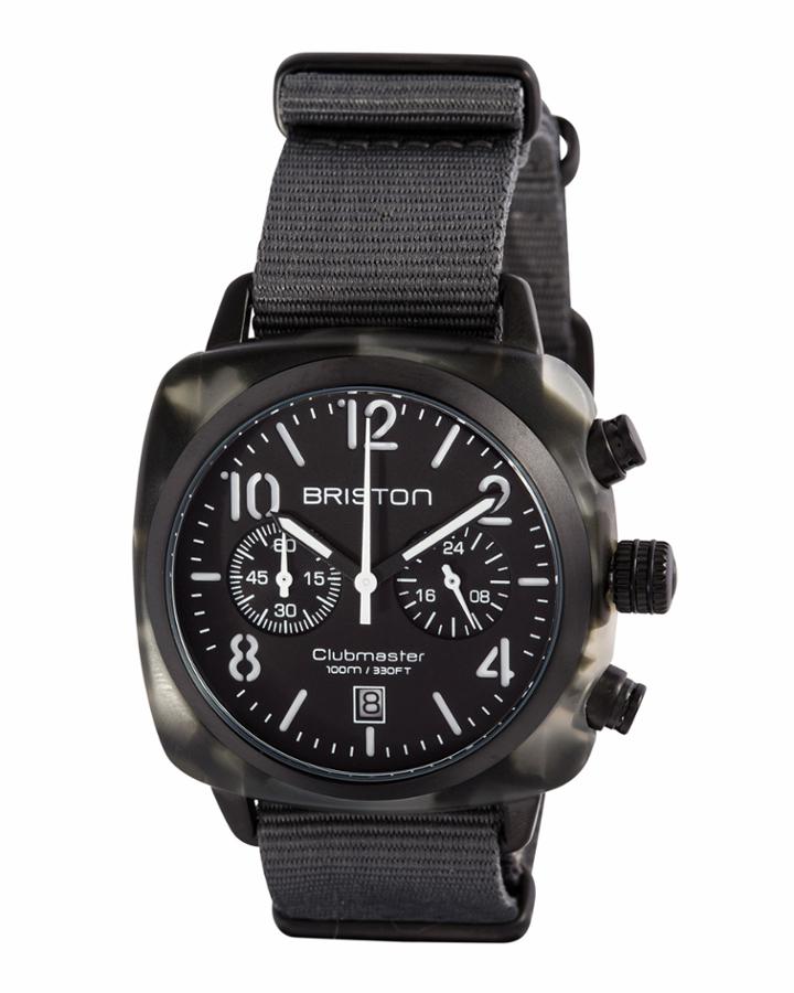 Clubmaster Classic Chronograph Watch, Gray/black