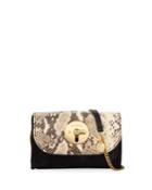 Lois Long Flap Mini Leather/faux-snake