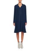 Savannah Crepe Easy Tie-neck Dress