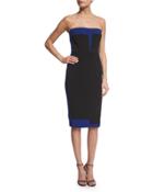 Strapless Bustier Two-tone Dress