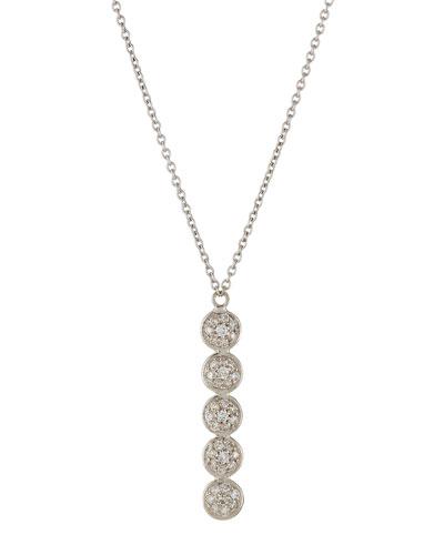 Delicate Diamond Y-drop Pendant Necklace