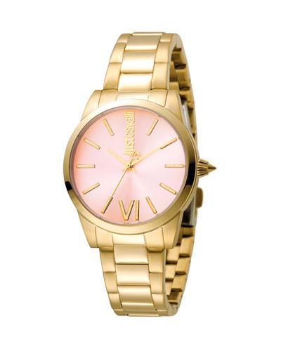 32mm Relaxed Bracelet Watch, Pink
