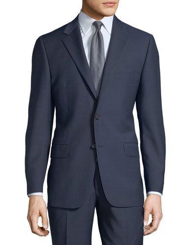Two-piece Wool Suit, Bright Navy