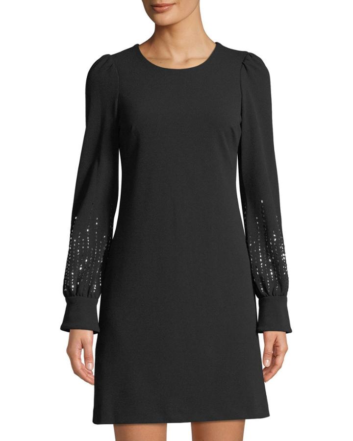 Embellished Balloon-sleeve