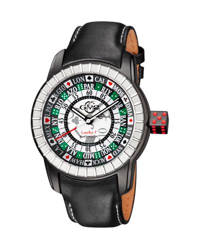 48mm Men's Lucky 7 Stainless Steel Watch,