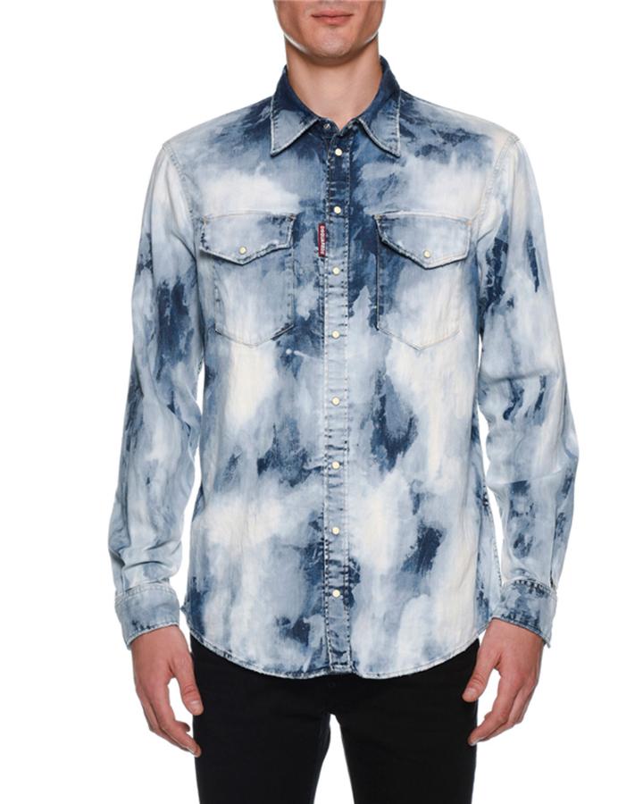 Men's Bleached Denim