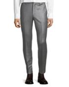 Wool Slim-leg Pleated Pants