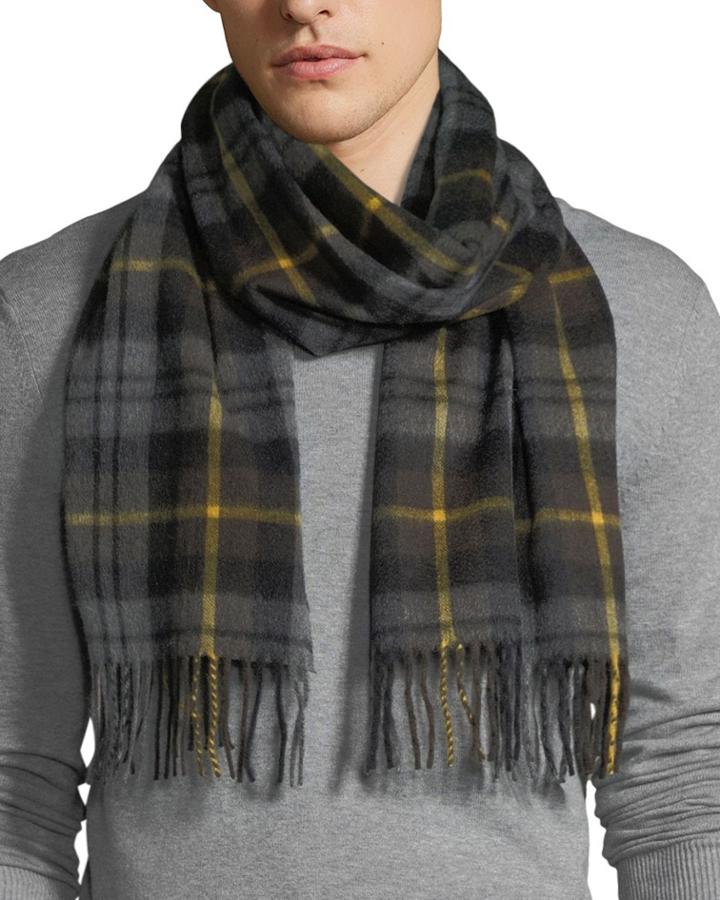 Men's Cashmere Bold Plaid