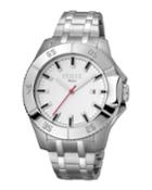 Men's 45mm Stainless Steel Date 3-hand Diver Watch With Bracelet,