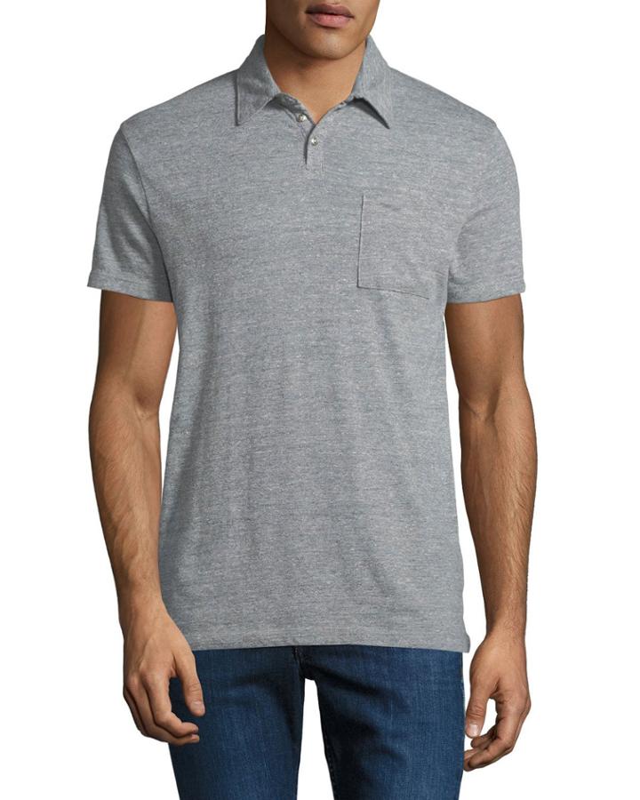 Heathered Polo Tee