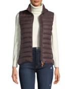 Zip-front Puffer Vest