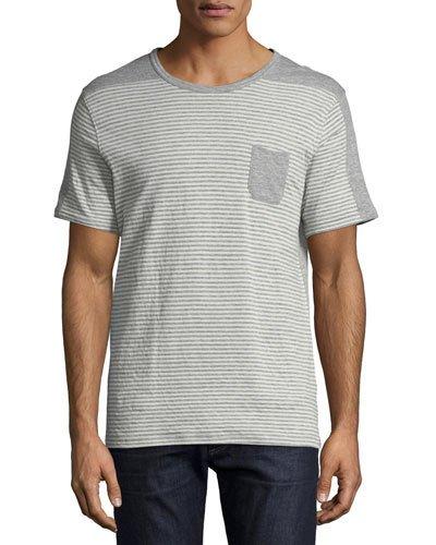 Gavin Stripe-blocked Crewneck Tee