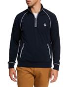 Men's Contrast Piped Pullover
